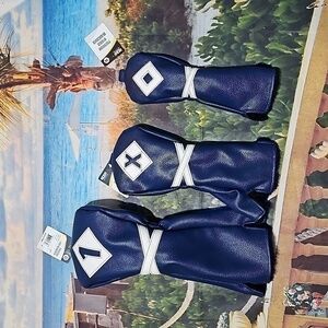 Izzo‎ Golf Premium Driver Headcovers Blue NWT